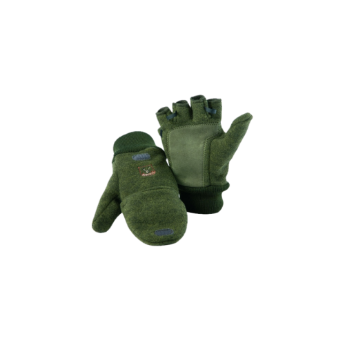 Gants Moufles En Laine Et Polaire Riserva R1656